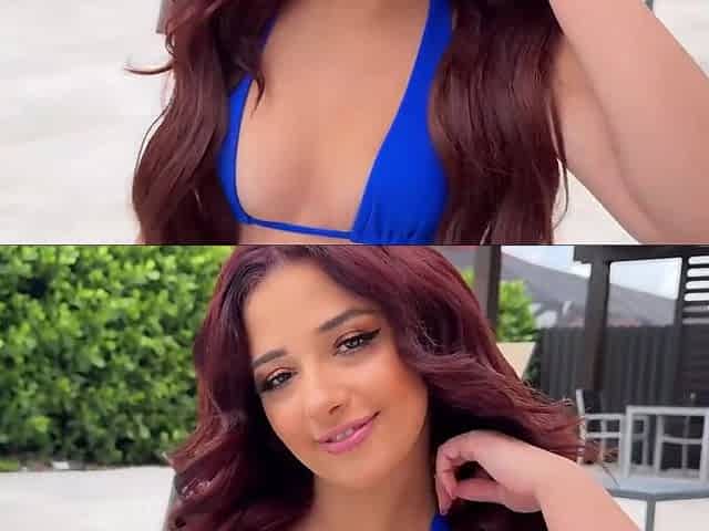 Bombshell redhead beauty i met at a hotel pool agreed to give me a blowjob and then invited me to her room for some wild banging
