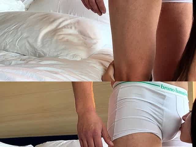 Russian stepsister with big tits sucks stepbrother big cock