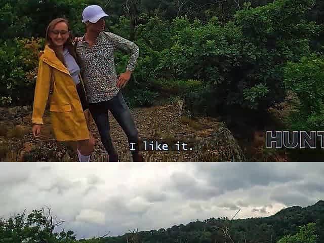 HUNT4K. Met a bare stranger with precious melons in the forest