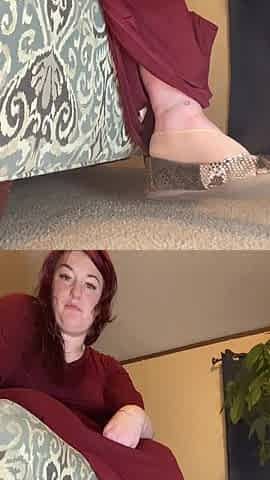 She Dangles and Shakes Her Foot While Instructing You to Cum -part 1 Out of 2