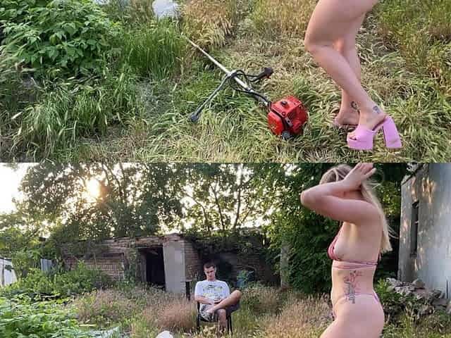 Cranking Cutie in Heels Fails to Start Wet Job Instead