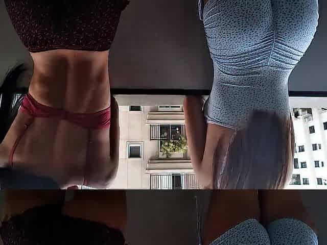 Allies are caught in the act of surprise, by their spouse and ends up entering the bitching.
