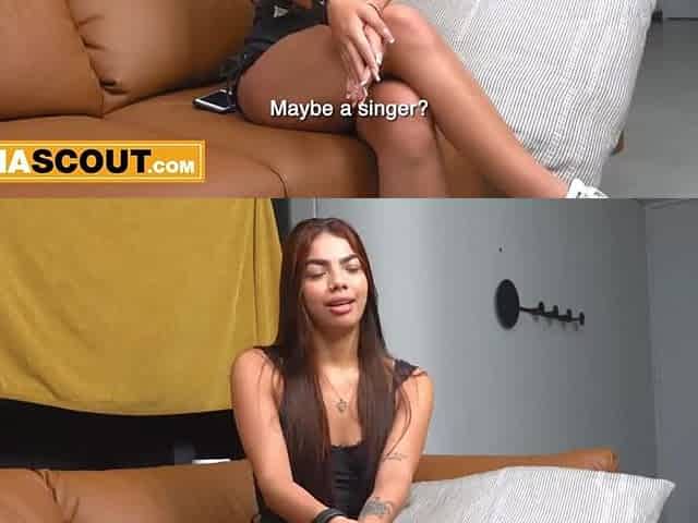 18yo Colombian Gal Screwed Raw By Hung Producer In Homemade Underware Shooting