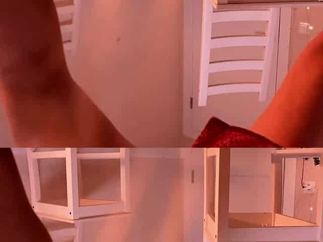 AMATEUR BIGTIT BLONDE TEEN MASTURBATES IN STALKINGS