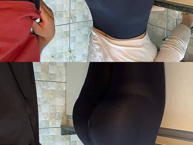 Cumming in my Maid's Booty with Gym Garments during the time that this babe was Washing Dishes (FREE USE)