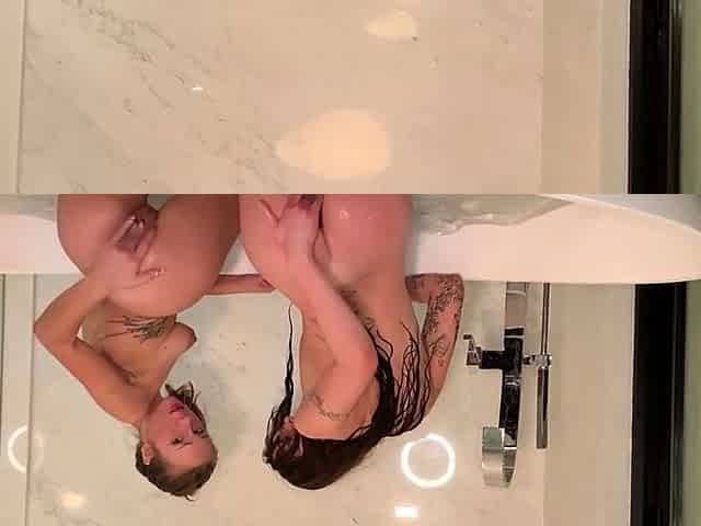 Anya Matusevich And Livinia Roberts Bathtub Lesbian Fun
