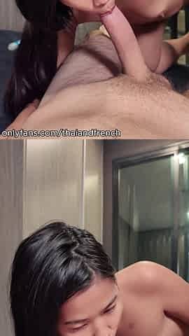 Pretty 19 Year Old Thai Girl Gets Caught in All Positions and Finished with a Huge Facial
