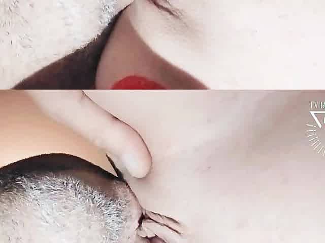 Eating out my English cuties lovely vagina tasting all over juices on my tounge