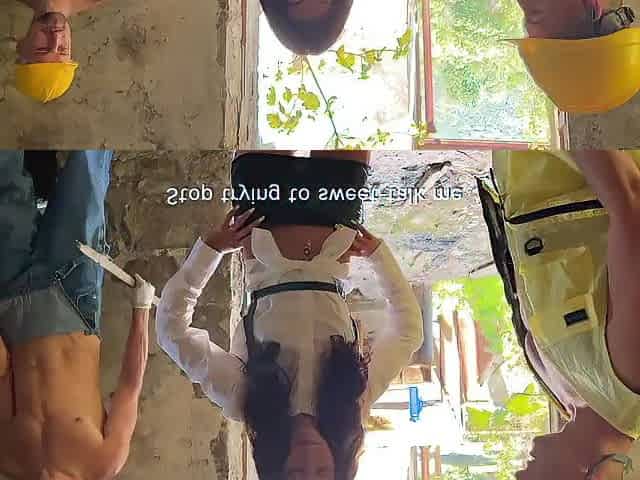 Three workers persuade a fragile inspector to fuck. Katty West service DisDiger, Falcon Al and Kit Belove
