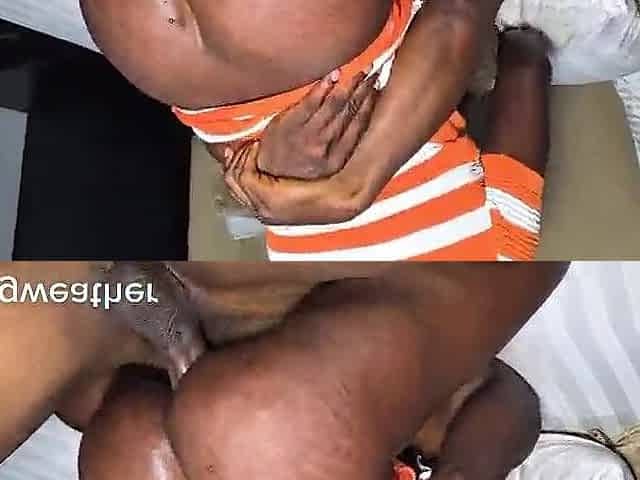 Black loves screwing large rod