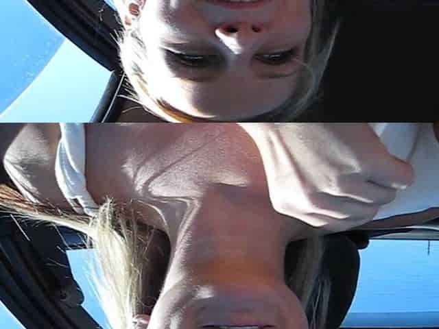 Teen Beauty Drive by Flashing