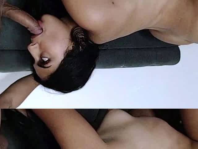 Cum on Her Latina Face - POV Blowjob