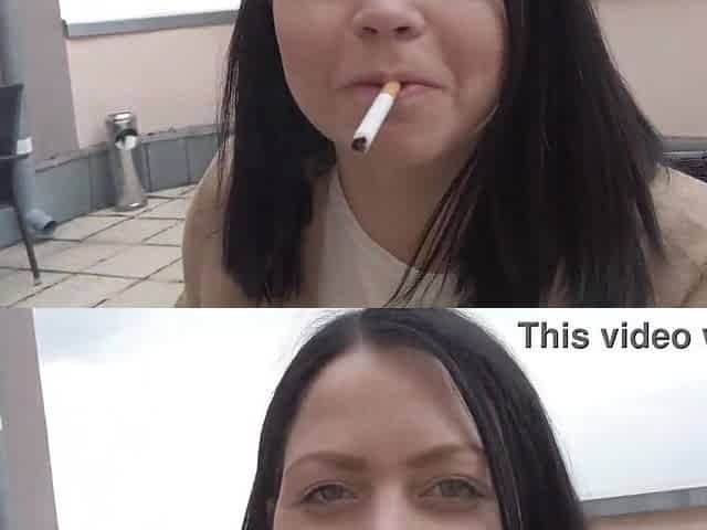 Smokin' on the taras with my girlfriend 2 Clips