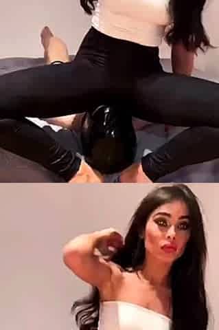 PUSSY BABE BRUNETTE masturbating