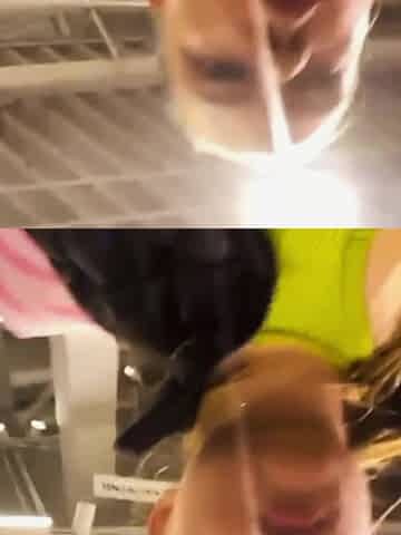 Walking with Vibrator in Pussy