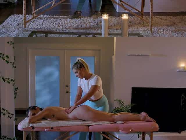 All Girl Massage - Erotic Massage Turns Into Hot Lesbian 69 with Georgia Jones and Candice Dare