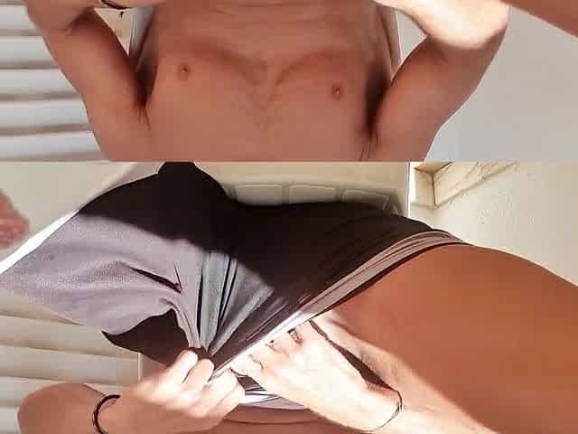 Hawt Man Masturbating in a public balcony - Hotsportfit male giant spunk fountain