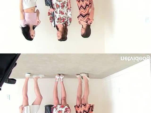 3 hotties were posing in summer dresses in advance of they got down and messy with their camera stud