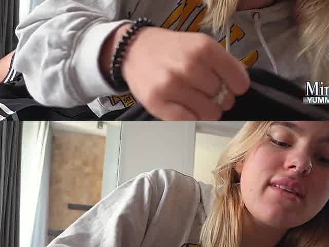 Cute Nerd Student Gives Her Twat For Creampie