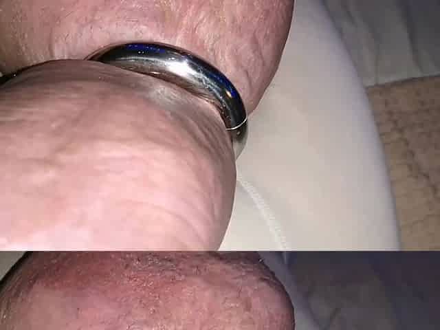 Pumped up meat with cockring