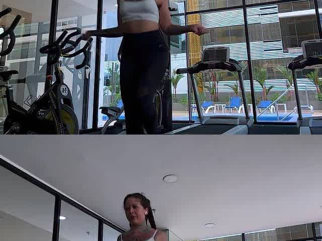 Smell my indecent bush and my perspired booty after training