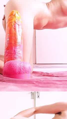 Fucking all my moster dildos
