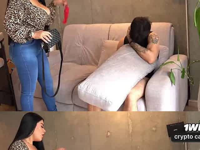 Caught stepson steals buxomy stepsister's thongs, fulfilling horny dream - fine XXX porn!