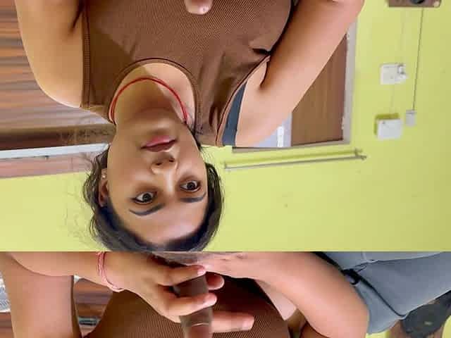 Indian Beautiful Wife Calm Angry Husband with Massage