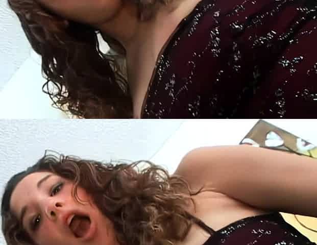 Amateur brunette doggystyle fucks a big cock