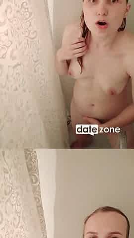 Wet Teen in a Hot Shower