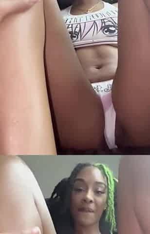 Hot ebony baby eating snatch