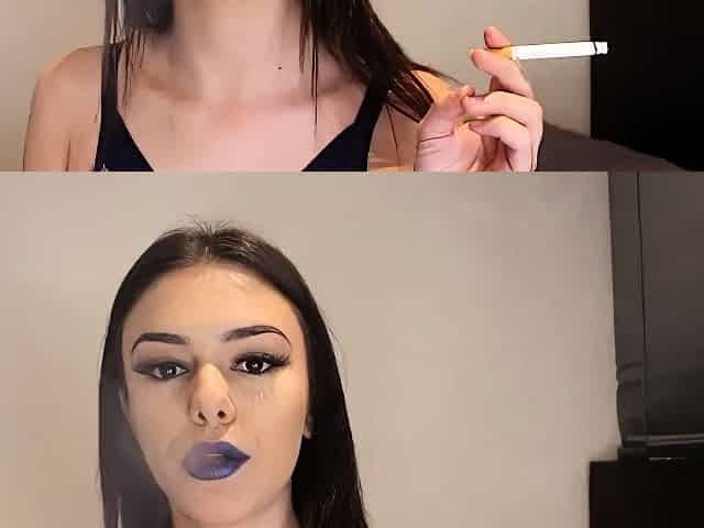 Smoking Blue Lips