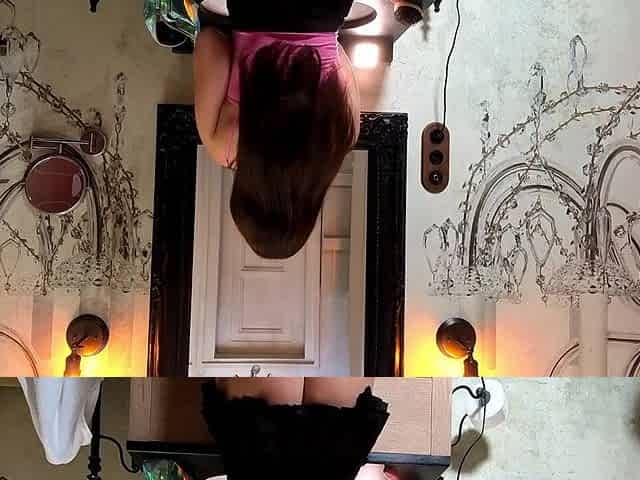 Dental Floss Smallest Pants G-String Hotty beneath her Cut Shortest Short Petticoat shows Snatch Lips