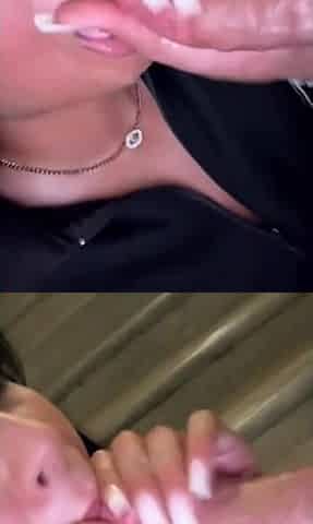 Amateur POV Brunette Arab in Elevator and Stairwell Encounter