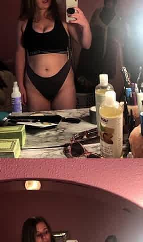 Cute curly brunette solo webcam masturbation