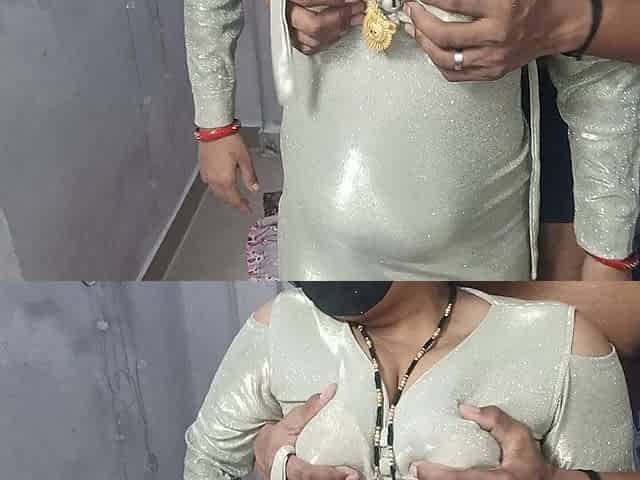 Horny Indian Stepmom with Lactating Big Boobs Having Sex with Stepson
