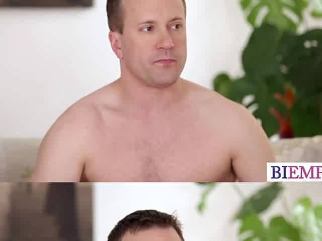 Bi sexual cuckold takes a share