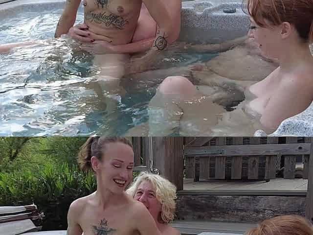 One Guy, Three Girls: Hot Tub Underwater Fucking