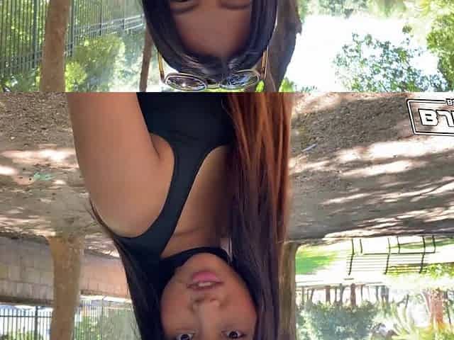 BJRAW Cute little spinner May Thai picked up and gets a throat full of penis