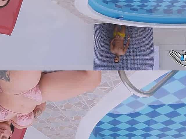 Sultry housewife gave way to the temptation of being torn up by a pool guy - killer XXX!