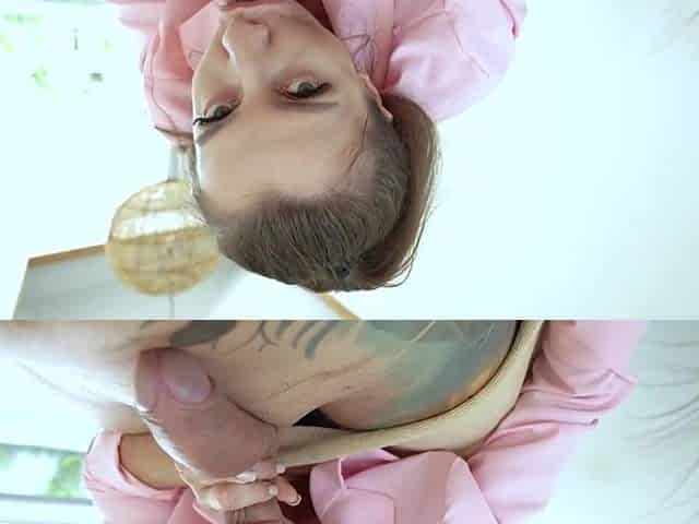Lascivious masseuse in the salon let me bang her throat!