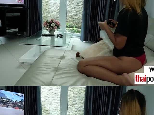 Ass Pumping Lover Amateur Thai Teen 18+ Nympho Tuk Tightened By A Huge White Dick