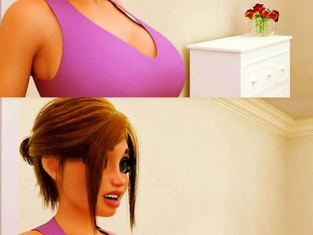 Beautiful dickgirl fucks mother - 3D Futanari Cartoon