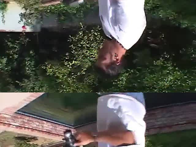Cheating Wife Bangs Gardener wildly.