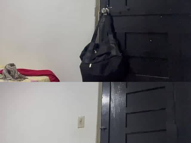 Thick big beautiful woman neighbour changing garments finds the camera