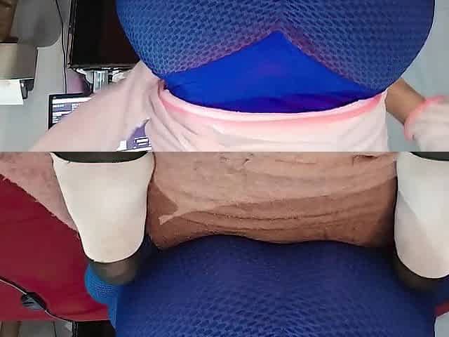 Booty-plug Morado grande + Corrida