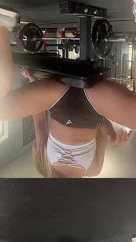 Lascivious fit gym sweetheart makes u see her public cunt sex tool ride and squirt