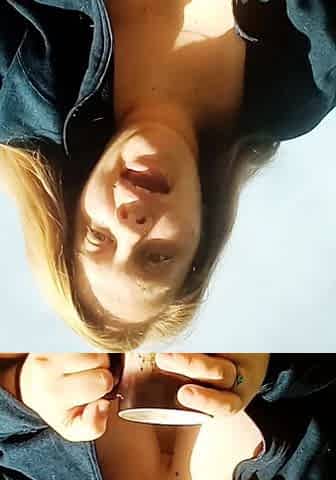Big boob brunette masturbates on webcam