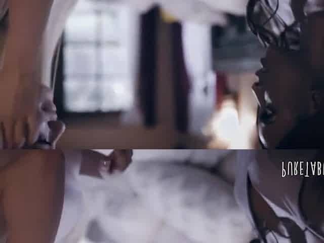 Blonde And Ebony Lesbian In 69 Posish