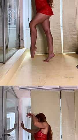 Great Big Boobs On Masturbating Redhead